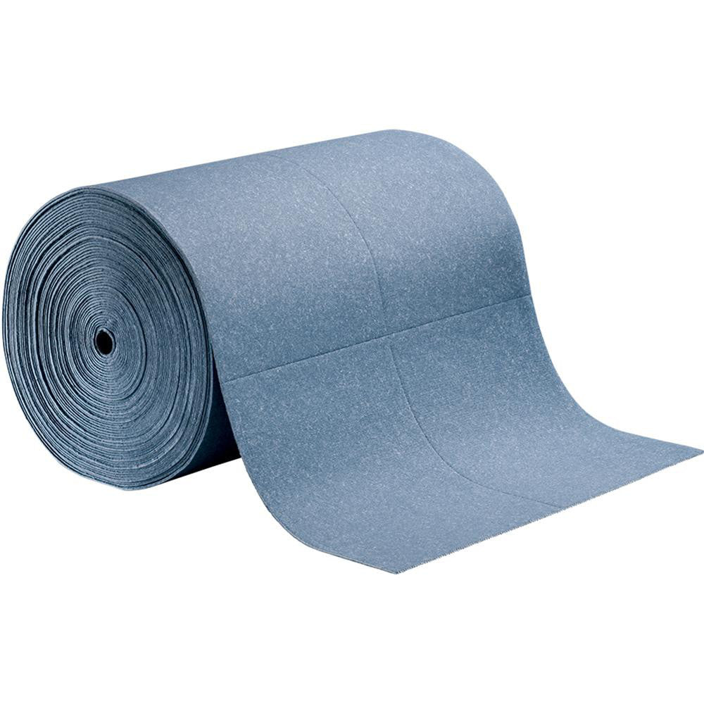 New Pig BLU102 Pads, Rolls & Mats Product Type Roll Application Universal Overall Length (Feet) 150.00 Width (Decimal Inch - 4 Decimals) 30.0000 Material Natural & Recycled Fiber Blend
Fluids Absorbed Oil Coolants Solvents Water Universal