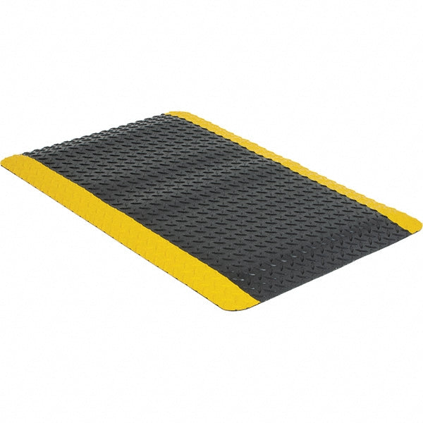 Wearwell 497.1x2x3BYL Anti-Fatigue Mat 3' Long, 2' Wide, 1 Thick, Vinyl, Beveled Edges, Medium-Duty
