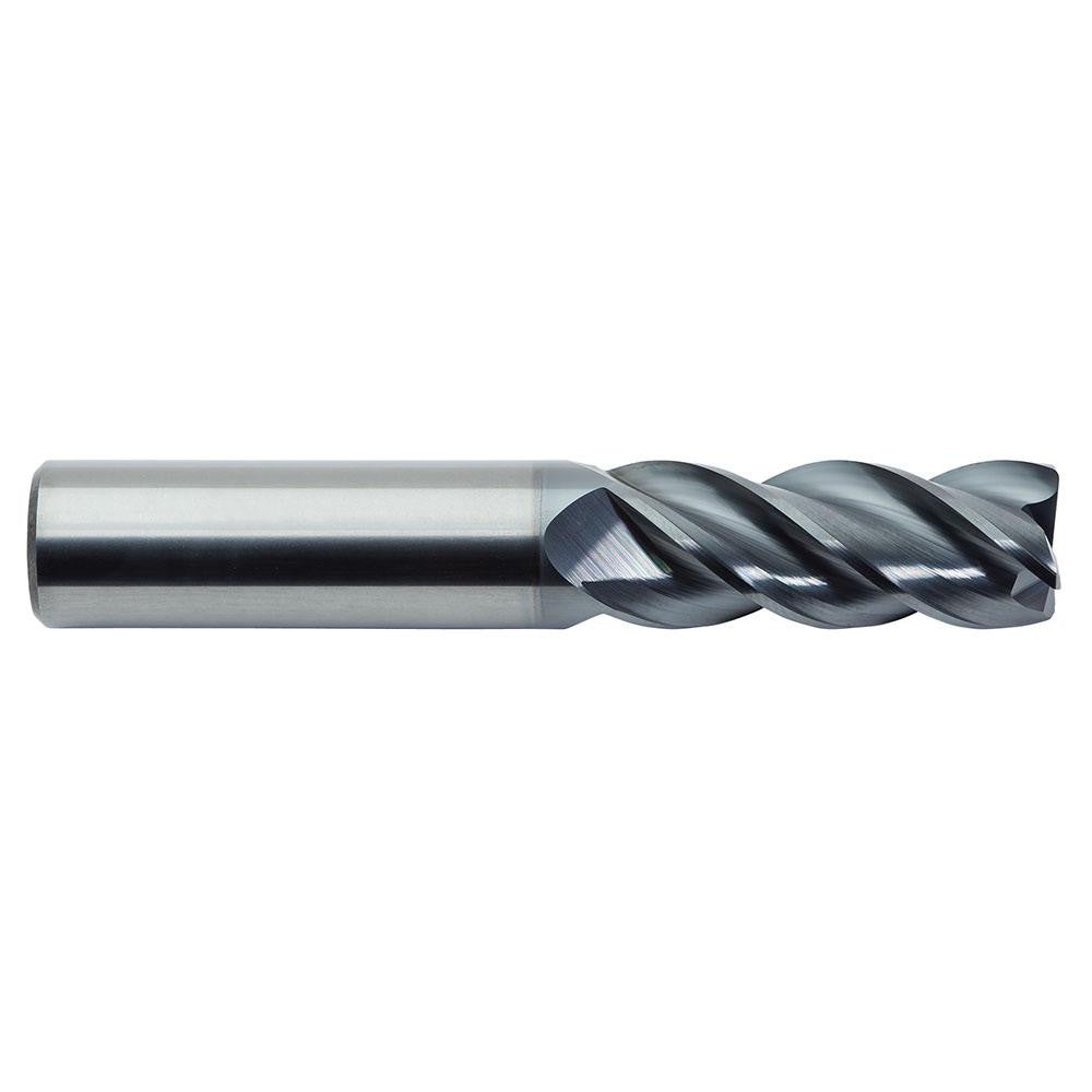 M.A. Ford 27718700B Square End Mill 3/16" Dia, 3/16" LOC, 4 Flute, Solid Carbide