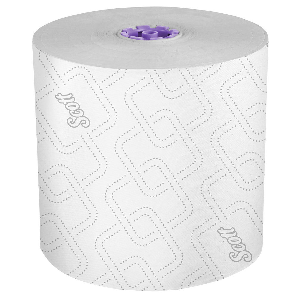 Scott 02001 Scott Essential High Capacity Hard Roll Paper Towels with Absorbency Pockets (02001), For Use with Scott Essential Dispenser, Unperforated, White