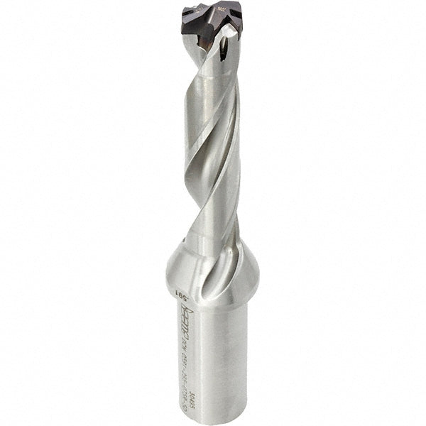 Iscar 3202486 Replaceable-Tip Drill 0.709 to 0.744" Dia, 5.67" Max Depth, 1" Weldon Flat Shank