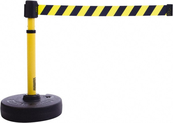 Banner Stakes PL4091 Barrier Post Base & Stanchion 22 to 42" High, Round Base