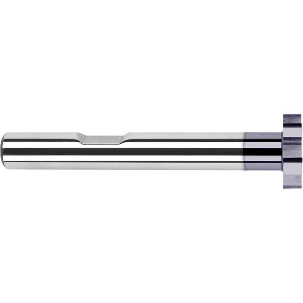 Harvey Tool 55955-C3 Woodruff Keyseat Cutter 1" Cut Dia, 5/32" Cut Width, 1/2" Shank Dia, Straight Tooth