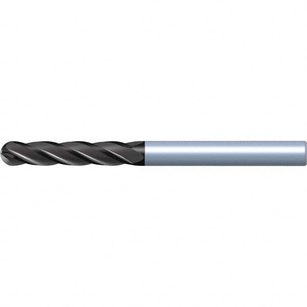 Kennametal 5824534 Ball End Mill 7/16" Dia, 1" LOC, 4 Flute, Solid Carbide