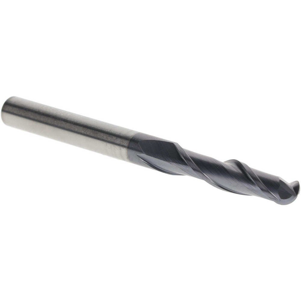 Kennametal 5876750 Ball End Mill 1/4" Dia, 1-1/8" LOC, 2 Flute, Solid Carbide