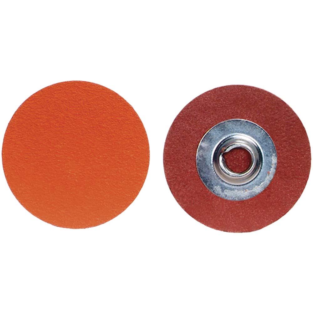 Norton 63642595456 Quick-Change Disc Speed-Lok TS, 2" Disc Dia, 50 Grit, Ceramic Alumina, Coated