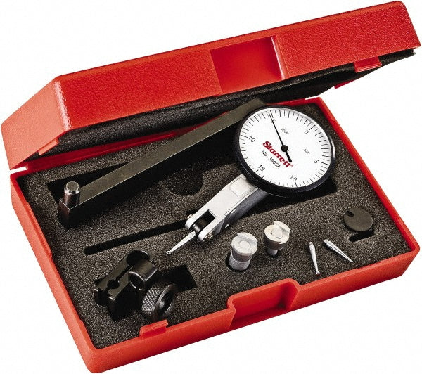 Starrett 12669 Dial Test Indicators 0.03 Max, 0-15-0, Horizontal