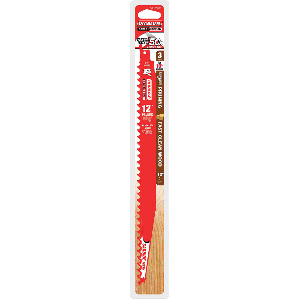 DIABLO DS1203CP3 Reciprocating Saw Blade Solid Carbide