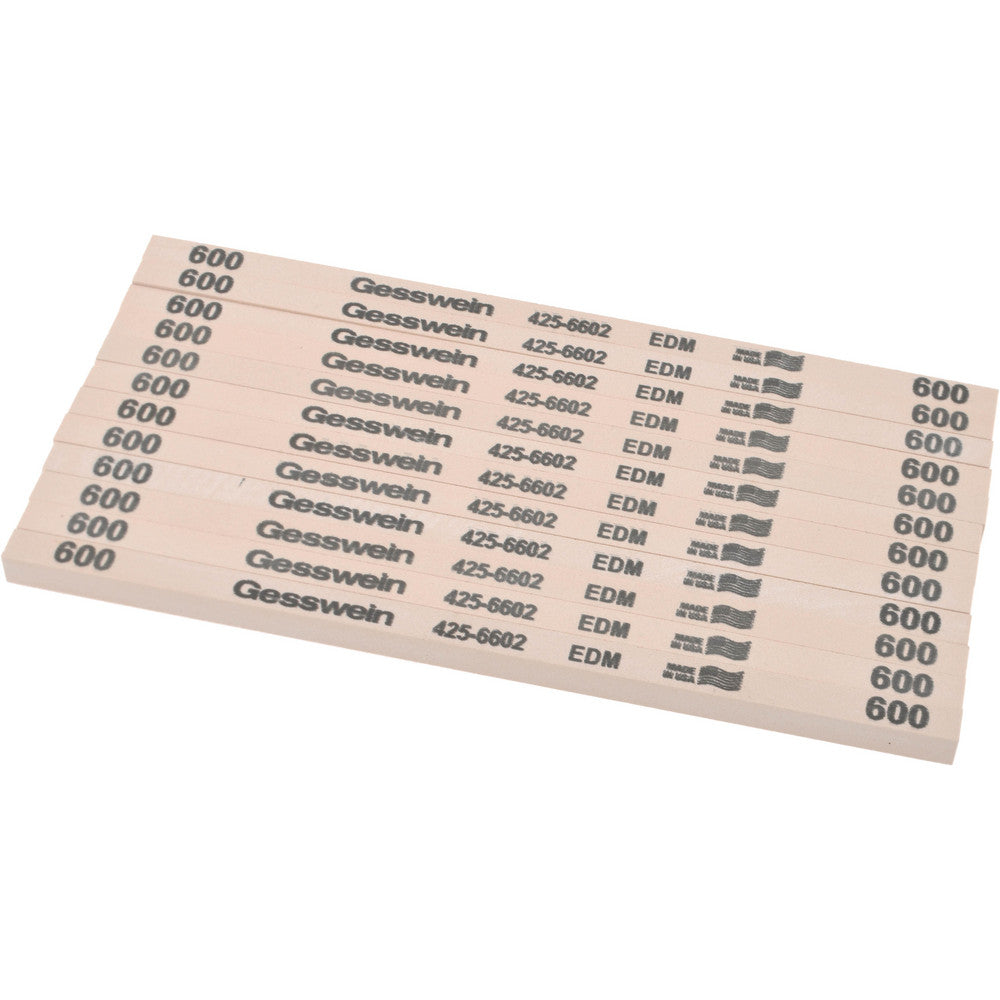Value Collection 4256602 Square Polishing Stone Aluminum Oxide, 1/4" Wide, 1/4" Thick, 6" OAL