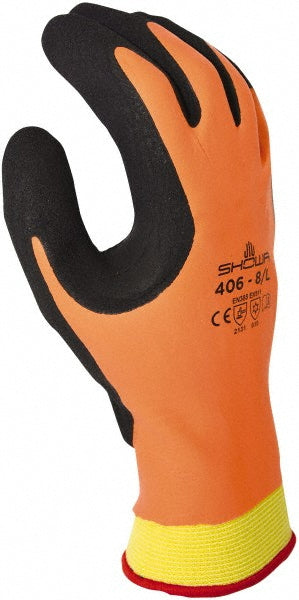 SHOWA 406XL-09 General Purpose Work Gloves X-Large, Rubber Coated, Nylon