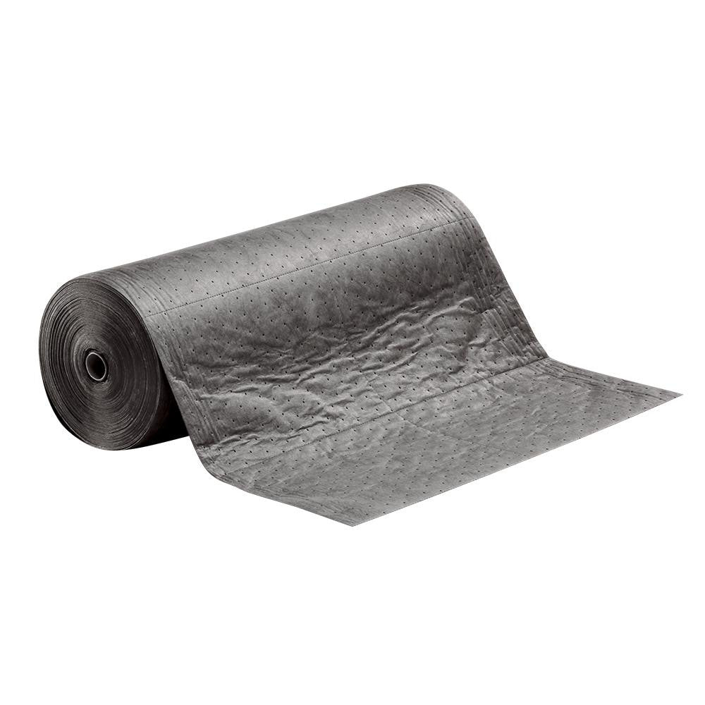 New Pig MAT137 Sorbent Mat Designed to absorb fluids such as oils, coolants, solvents, and water Use, Light Weight, 150' Long, 20.1 gal Capacity, Gray