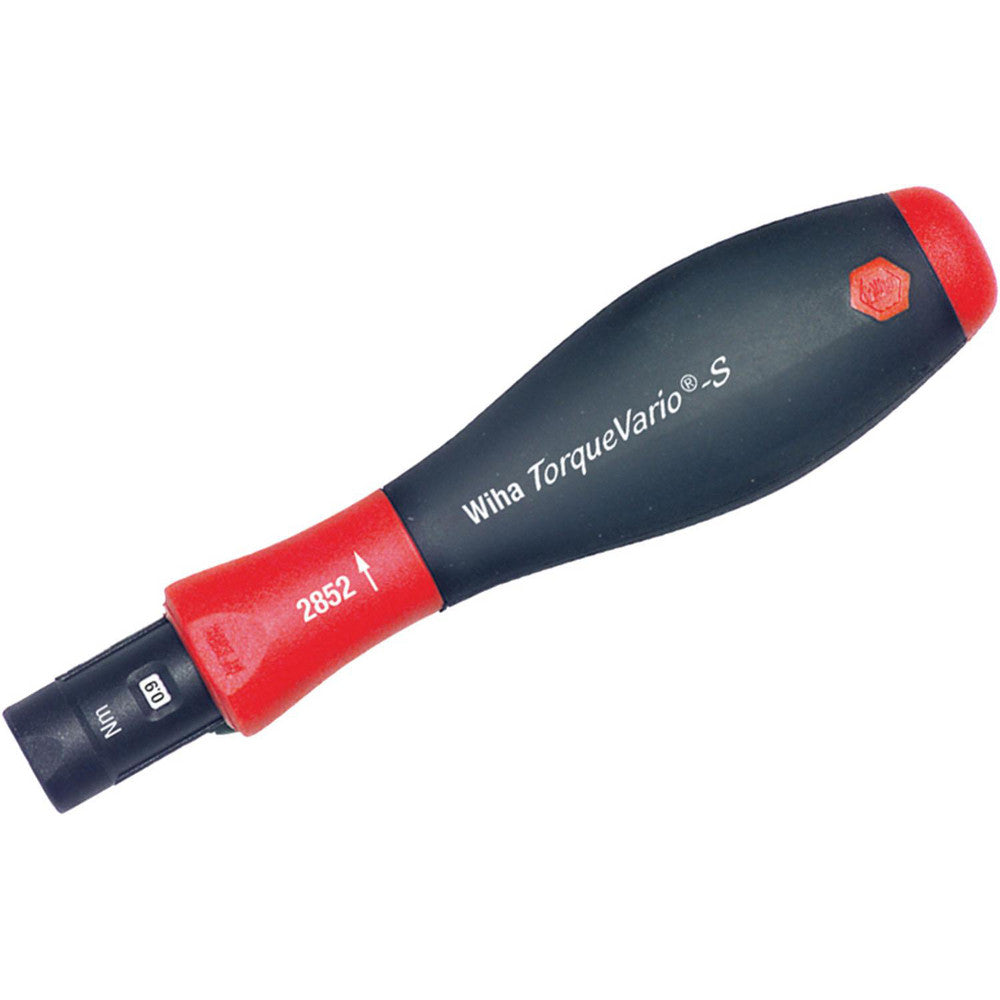 Wiha 28501 Torque Limiting Screwdrivers Minimum Torque (Inch/oz) 15.0 Maximum Torque (Inch/oz) 80.00 Drive Size (Inch) 1/2in Torque Adjustability Adjustable Overall Length (Inch) 5 Minimum Number Of Cycles 5000