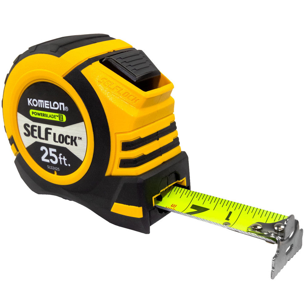 Komelon SL52425 Tape Measure 25' Long, 1-1/16" Width, Yellow Blade