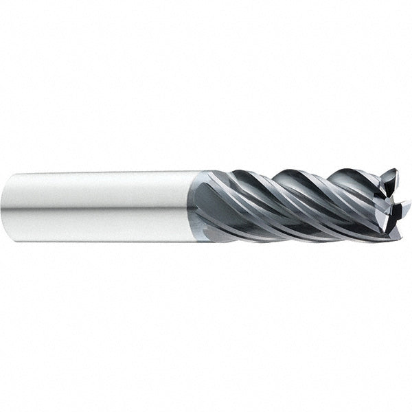 Kyocera SGS Precision Tools 38506 Square End Mill 1/2" Dia, 5/8" LOC, 5 Flute, Solid Carbide