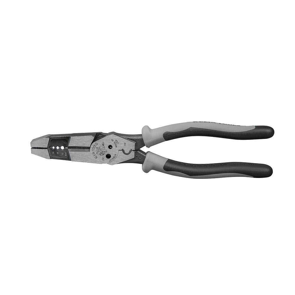 Klein Tools J215-8CR Wire Stripper Cable Cutter 1.5" Capacity, Rubber Handle, 8" OAL