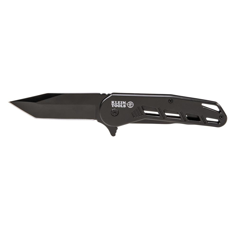 Klein Tools 44213 3-13/32" Blade, 8" OAL, Straight Assisted Opening Knife