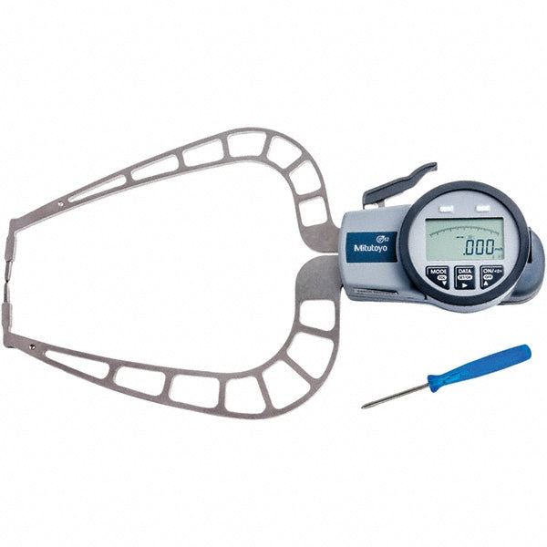 Mitutoyo 209-954 Electronic Caliper Gages Type Outside Minimum Measurement (mm) 0.0000 Maximum Measurement (Inch) 1.9700 Maximum Measurement (mm) 50.00 Resolution (mm) 0.0200 Resolution (Decimal Inch) 0.001 Groove Depth (mm) 167.00 Number Of Batteries 2 G