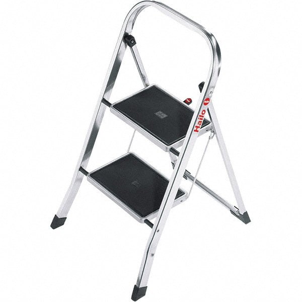 Hailo 9204010001 2-Step Aluminum Step Ladder EN14183