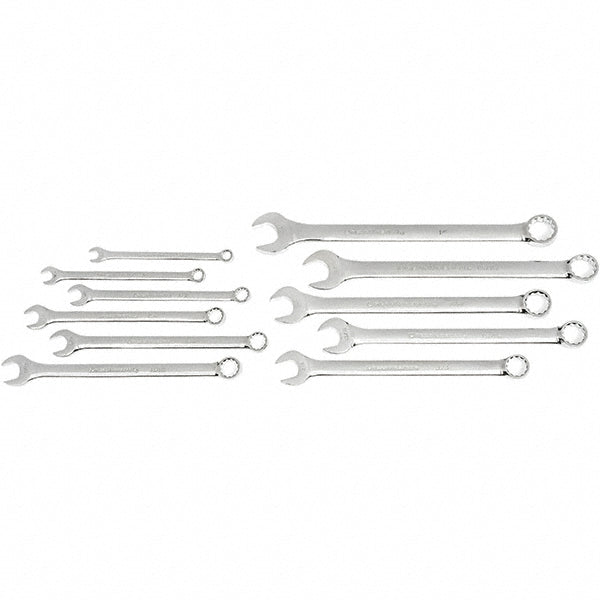 GEARWRENCH 81934 11 Pc, 1 in, 1/2 in, 11/16 in, 13/16 in, 15/16 in, 3/4 in, 3/8 in, 5/8 in, 7/16 in, 7/8 in & 9/16 in Wrench, Inch