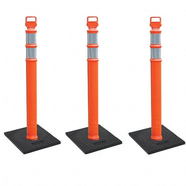 PRO-SAFE 03-747RBC-3 3 6-Piece Kits 45" High x 7" Wide, Reflective Delineator Post