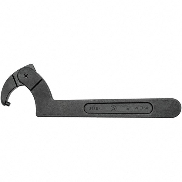 GEARWRENCH 81864 Spanner Wrenches & Sets Wrench Type Adjustable Pin Spanner Minimum Capacity (mm) 51.00 Maximum Capacity (mm) 121.00 Maximum Capacity (Inch) 4-3/4 Overall Length (Inch) 10.870000 Overall Length (mm) 276.00