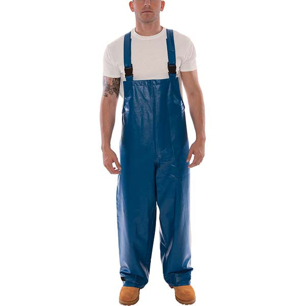 Tingley O44041.LG Rain Bib Overalls Size Large, Arc Rating 14 cal/sq cm, Blue, Nomex