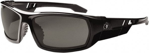 Ergodyne 50033 Safety Glasses Anti-Fog & Scratch-Resistant, Polycarbonate, Smoke Lenses, Full-Framed