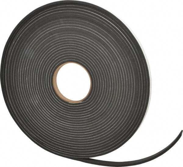 D.A.R. Industrial Prods. Inc. 31943574 Roll Closed Cell, Neoprene-Blend Spring Rubber, 1/2" Wide, Black
