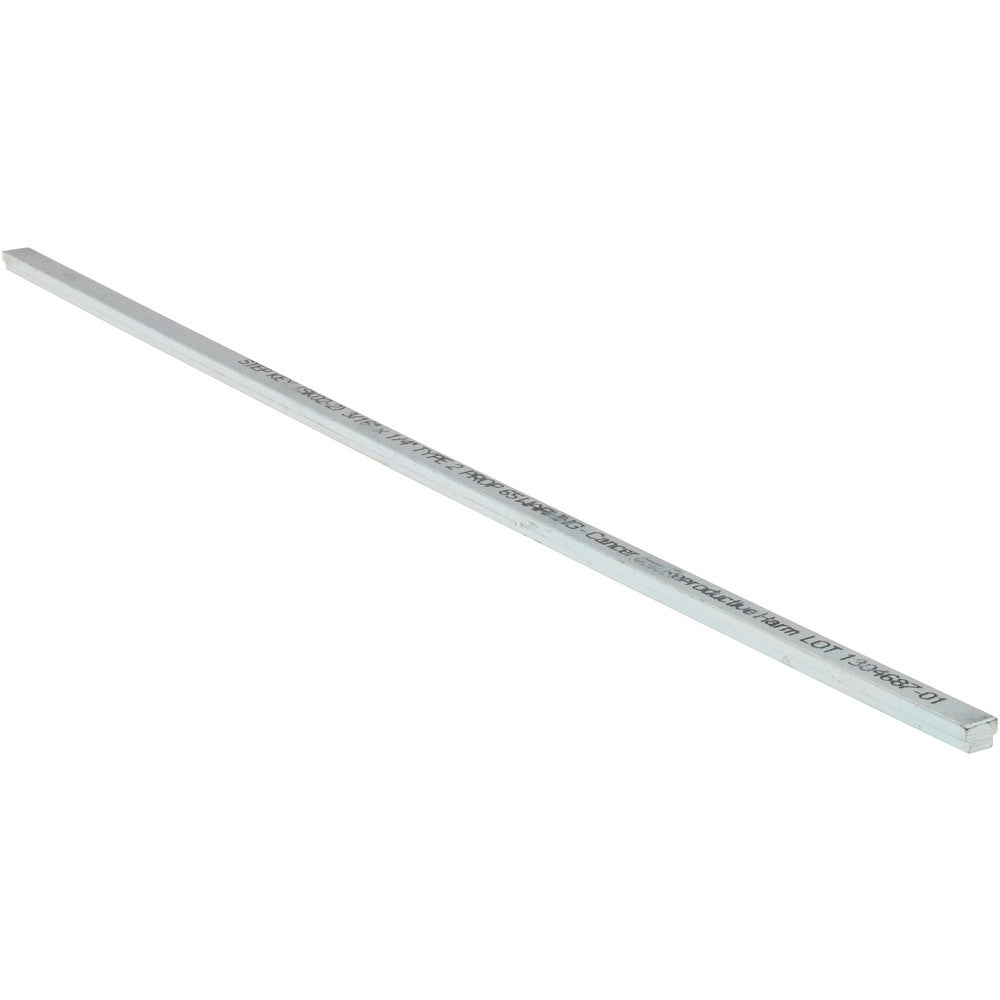 Mak-A-Key SK02-2 Step Key Stock 12" Long, Steel, Zinc-Plated
