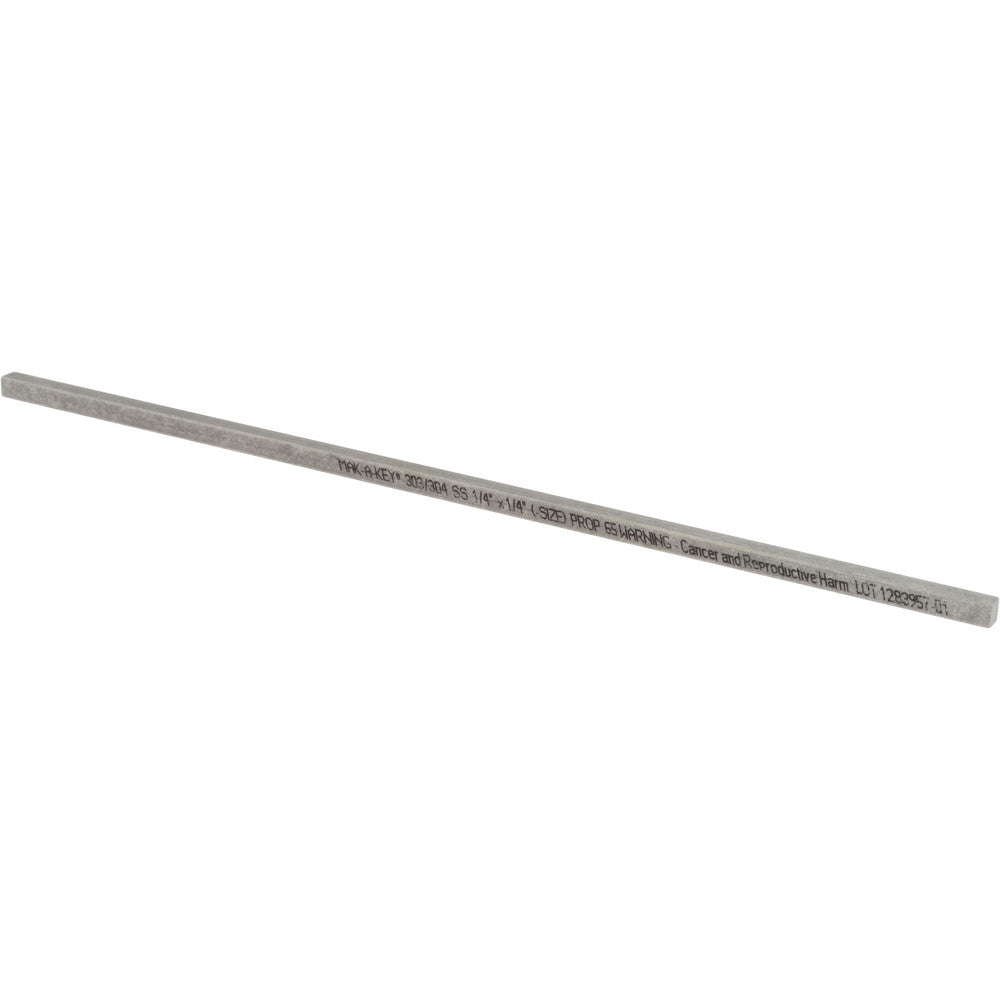 Mak-A-Key 7002500250-12 Undersized Key Stock 12" Long, Stainless Steel