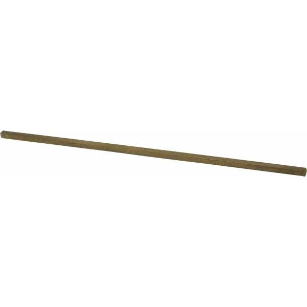 Mak-A-Key 0602500250-12 Oversized Key Stock 1/4" High, 1/4" Wide, 12" Long, Brass