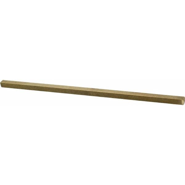 Mak-A-Key 0603750375-12 Oversized Key Stock 3/8" High, 3/8" Wide, 12" Long, Brass