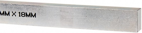 Mak-A-Key C207-361811305 Oversized Key Stock 12" Long, Steel, Zinc-Plated