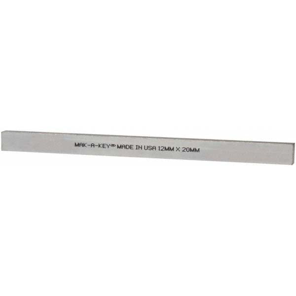 Mak-A-Key C207-362012305 Oversized Key Stock 12" Long, Steel, Zinc-Plated