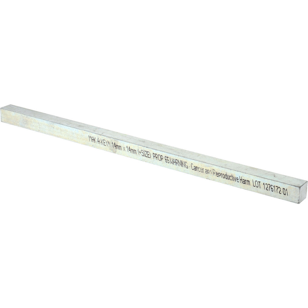 Mak-A-Key C207-361414305 Oversized Key Stock 12" Long, Steel, Zinc-Plated