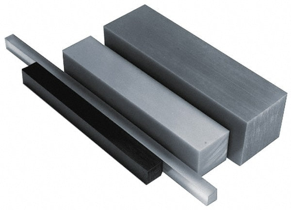 Select BBMP1750104 Plastic Bar Polyurethane, 3/4" Thick, 12" Long, Black