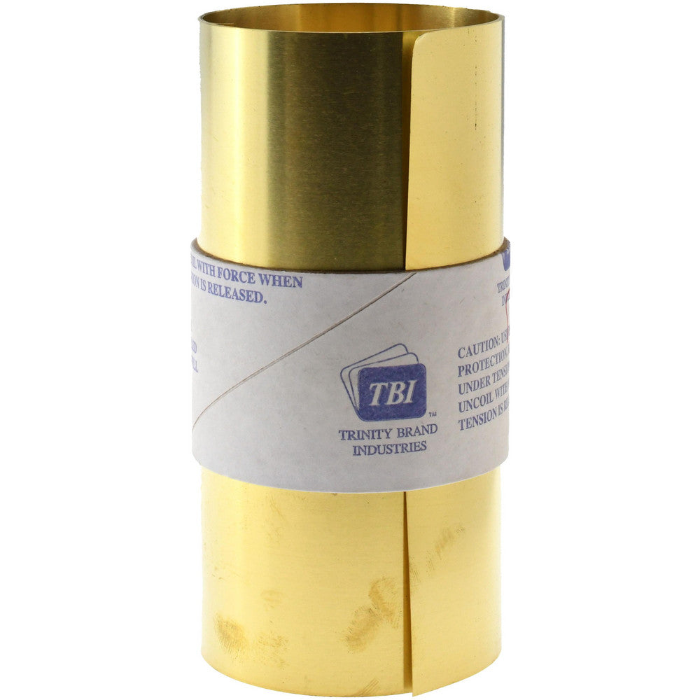 Trinity Brand Industries M-BBN60-8 Shim Stock 0.008'' Thick, 60'' Long, 6" Wide, 260 Alloy Brass