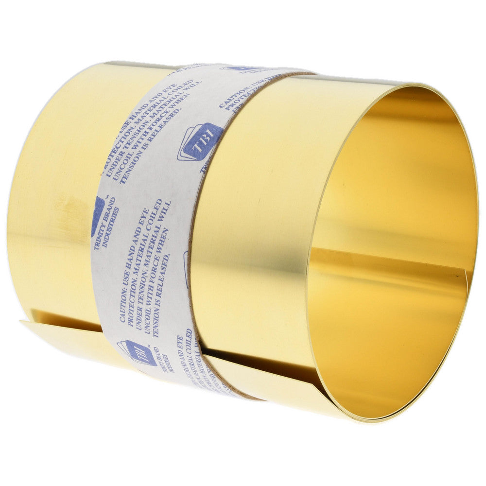 Trinity Brand Industries M-BBN60-20 Shim Stock 0.02'' Thick, 60'' Long, 6" Wide, 260 Alloy Brass
