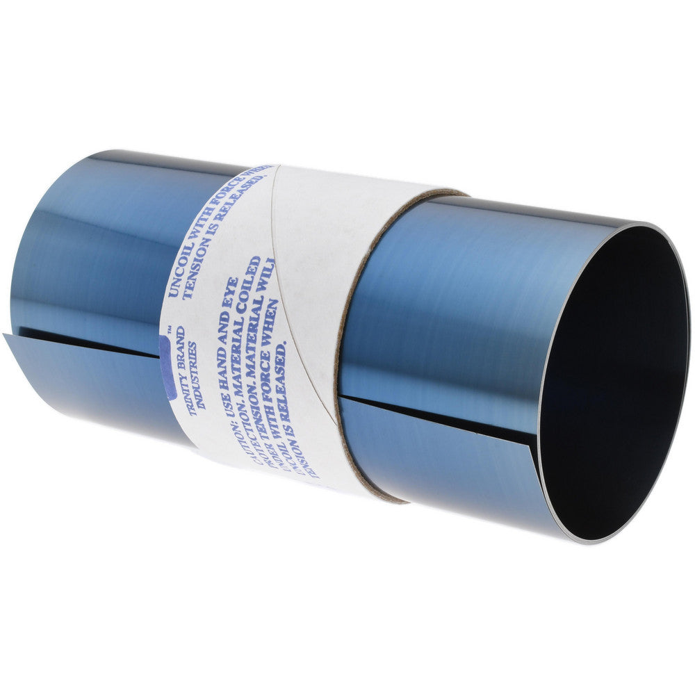 Trinity Brand Industries M-6BLT50-8 Shim Stock 0.008'' Thick, 50'' Long, 6" Wide, 1095 High Carbon,Blue Tempered Spring Steel