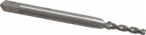 Balax 40002-010 Spiral Flute Tap #2-56, UNC, 2 Flute, Modified Bottoming Chamfer, 2B Class of Fit, Powdered Metal, Bright/Uncoated Finish