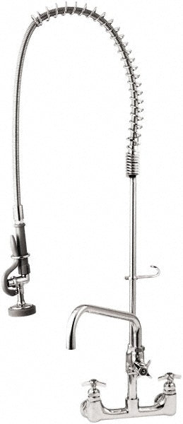 T&S Brass B-0287 Riser with Spring Guide, 2 Way Design, Wall Mount, Industrial Sink Faucet