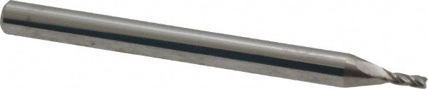 Kyocera SGS Precision Tools 30105 Square End Mill 0.0469" Dia, 0.1094" LOC, 4 Flute, Solid Carbide