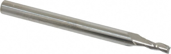 Kyocera SGS Precision Tools 30509 Square End Mill 5/64" Dia, 3/16" LOC, 3 Flute, Solid Carbide