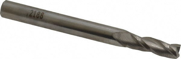 Kyocera SGS Precision Tools 30527 Square End Mill 7/32" Dia, 5/8" LOC, 3 Flute, Solid Carbide