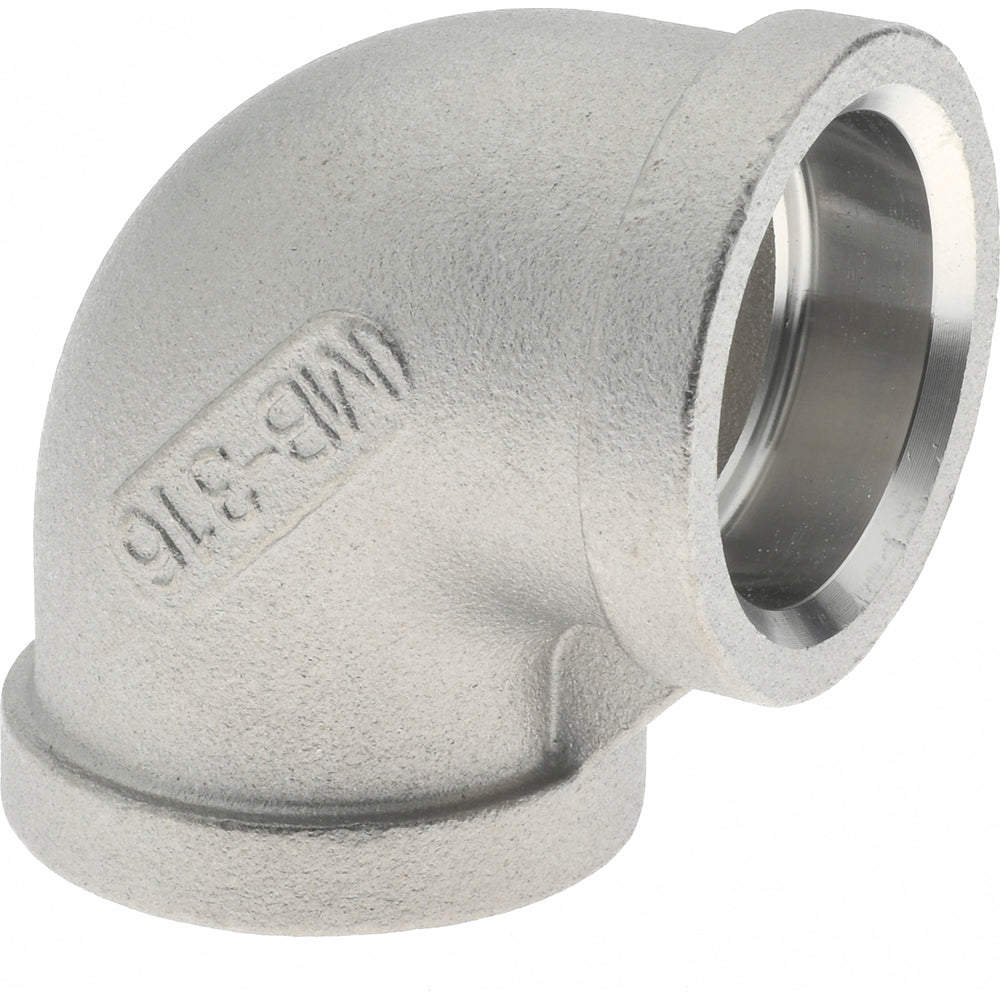 Merit Brass SWM601-12 Pipe 90 deg Elbow 3/4", 316 Stainless Steel