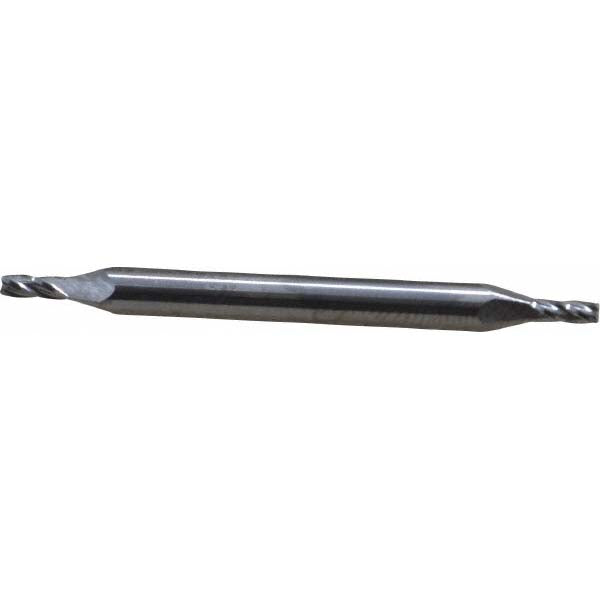 Kyocera SGS Precision Tools 31405 Square End Mill 1/16" Dia, 1/8" LOC, 4 Flute, Solid Carbide
