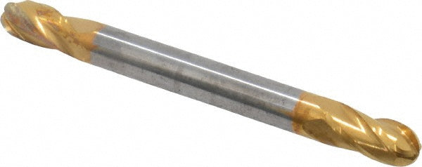 Kyocera SGS Precision Tools 31462 Ball End Mill 0.1875" Dia, 0.375" LOC, 4 Flute, Solid Carbide