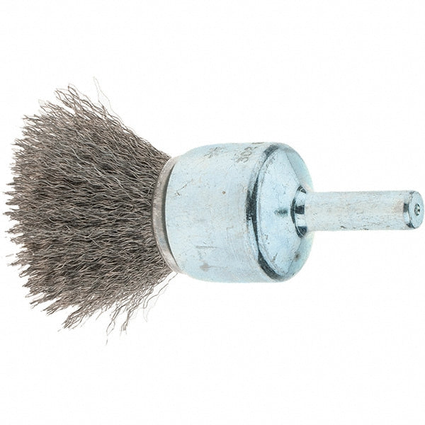 Tru-Maxx GSSC000013 End Brushes 3/4" Dia, Stainless Steel, Crimped Wire