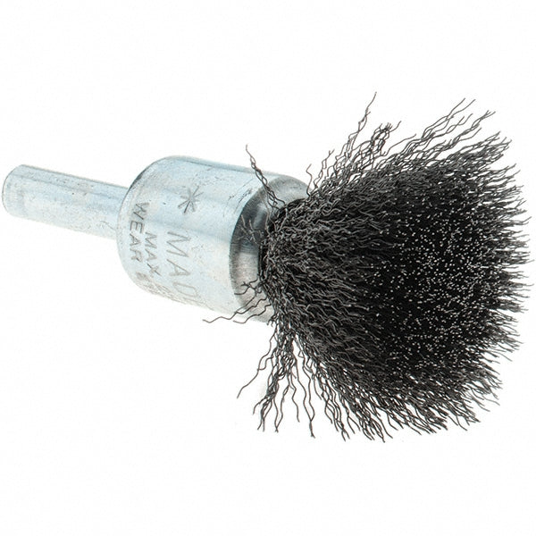 Tru-Maxx GSSC000022 End Brushes 1/2" Dia, Steel, Crimped Wire