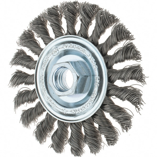 Tru-Maxx GSSC000062 Wheel Brush 4" Wheel Dia, Knotted